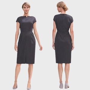 MM LaFleur Charcoal Rukmini midi dress sz 8